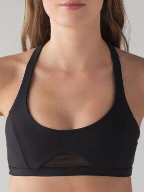 Lululemon Flow Rider Bathing Suit, top Sz 8, black